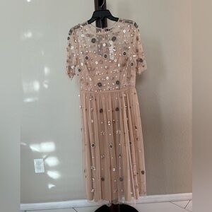 Gianni Bini Sheer Floral Dress